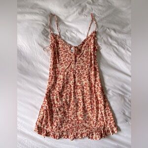 Mini pink floral dress